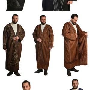 Farwa Fur Men Bisht, Arabic Cloak, Winter Warm Coat, Khaleejy Islamic Arabian, High-quality materials Unisex