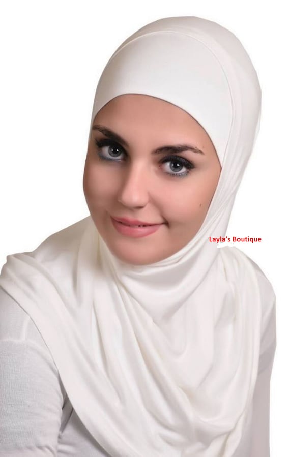 Muslim Arab Women Soft One Piece Hijab Long Muslim Islamic Face Cover Head  Scarf