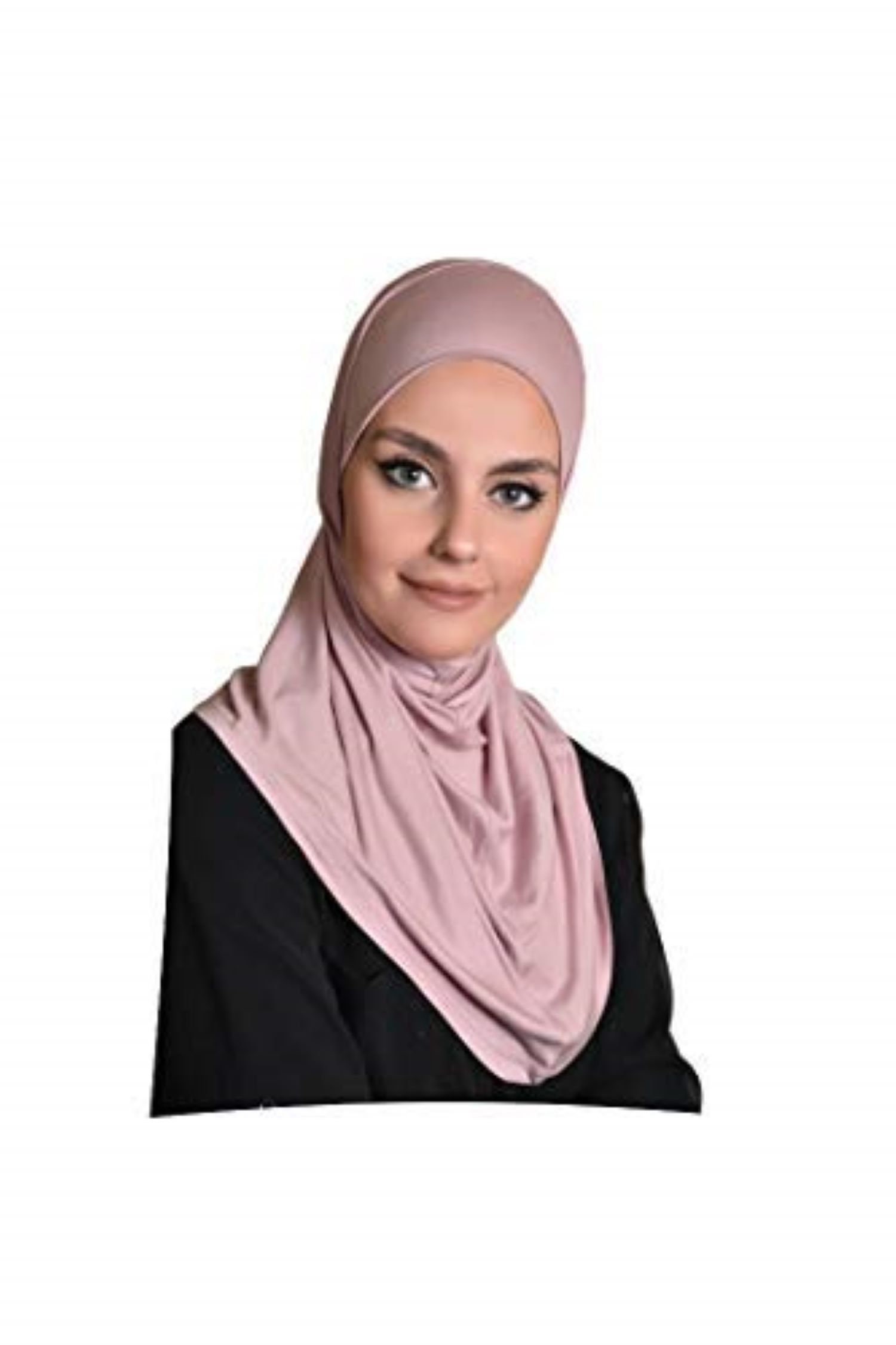 One Pieces Al Amira Cotton Sequins Instant Hijab Scarf Muslim Islamic Women Caps 