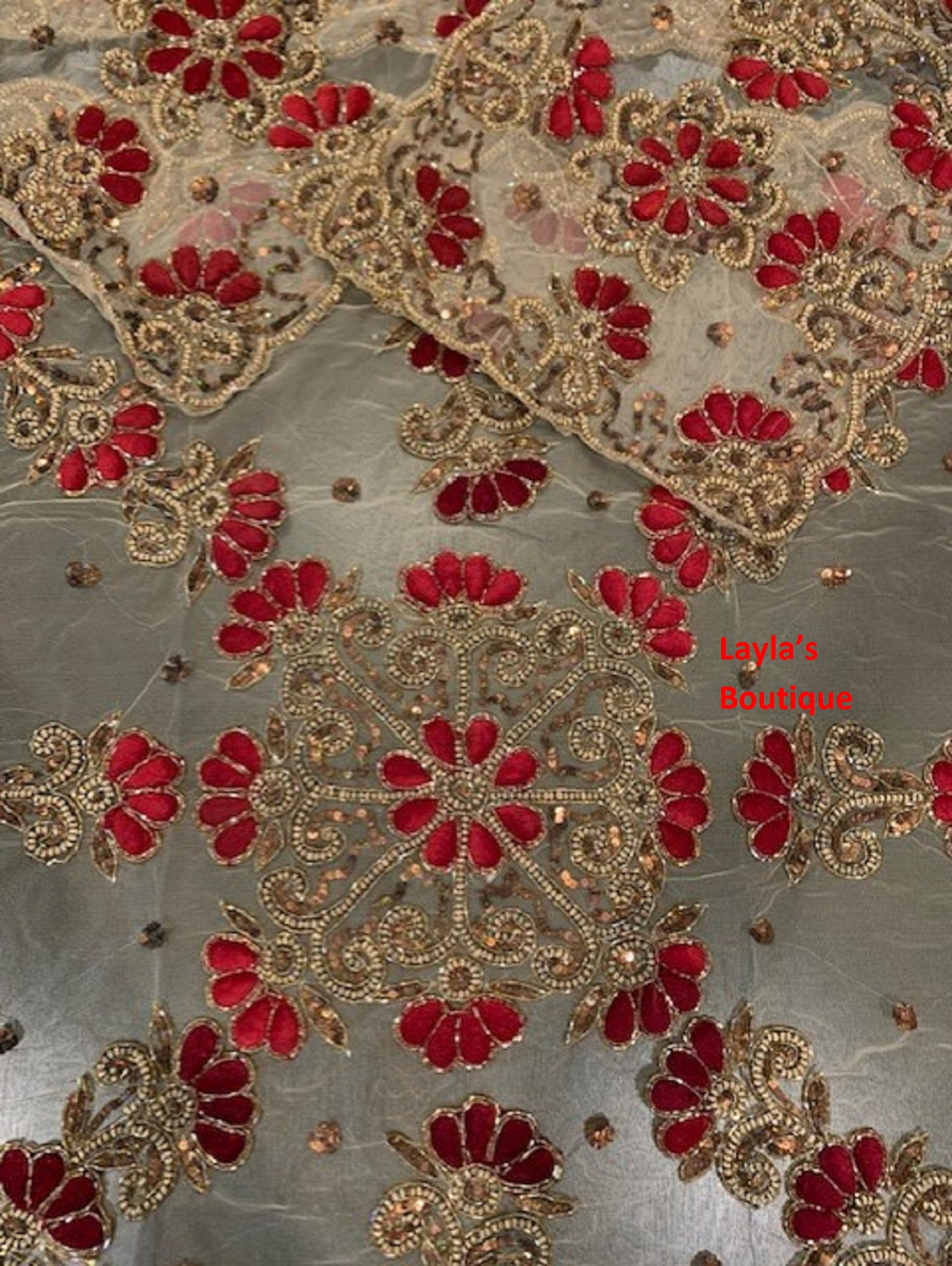 Beaded Tablecloth India Handcrafted Elegant Designer Table Etsy