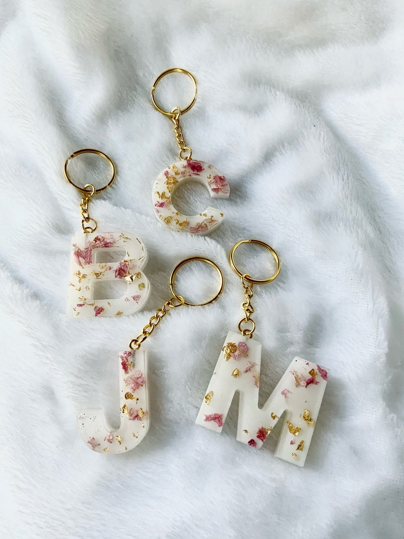 Alphabet Key Chain - Etsy
