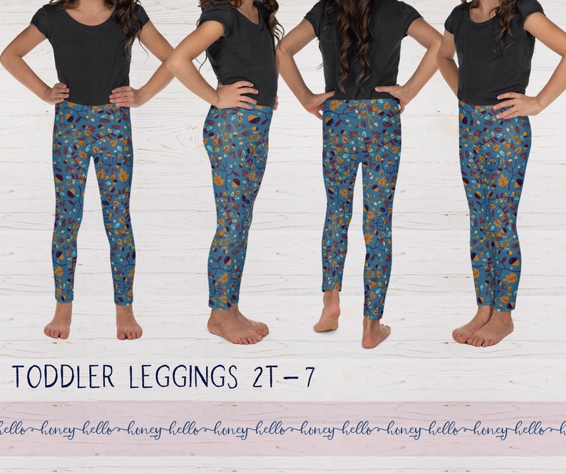 Floral Autumn Yoga Leggings Fall Leaf Leggings Baby Toddler Kid/'s All Over Print Leggings