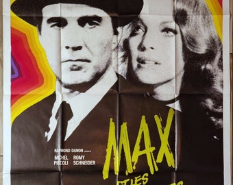 Original cinema poster Max et les Ferrailleurs/Claude Sautet - 1971 120x160 cm