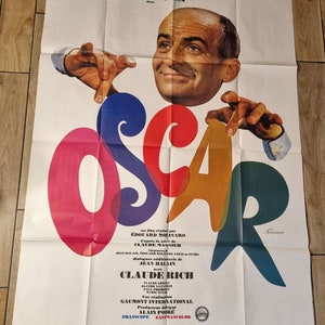 Original cinema poster Oscar/Édouard Molinaro 1967 120 x 160 cm image 2