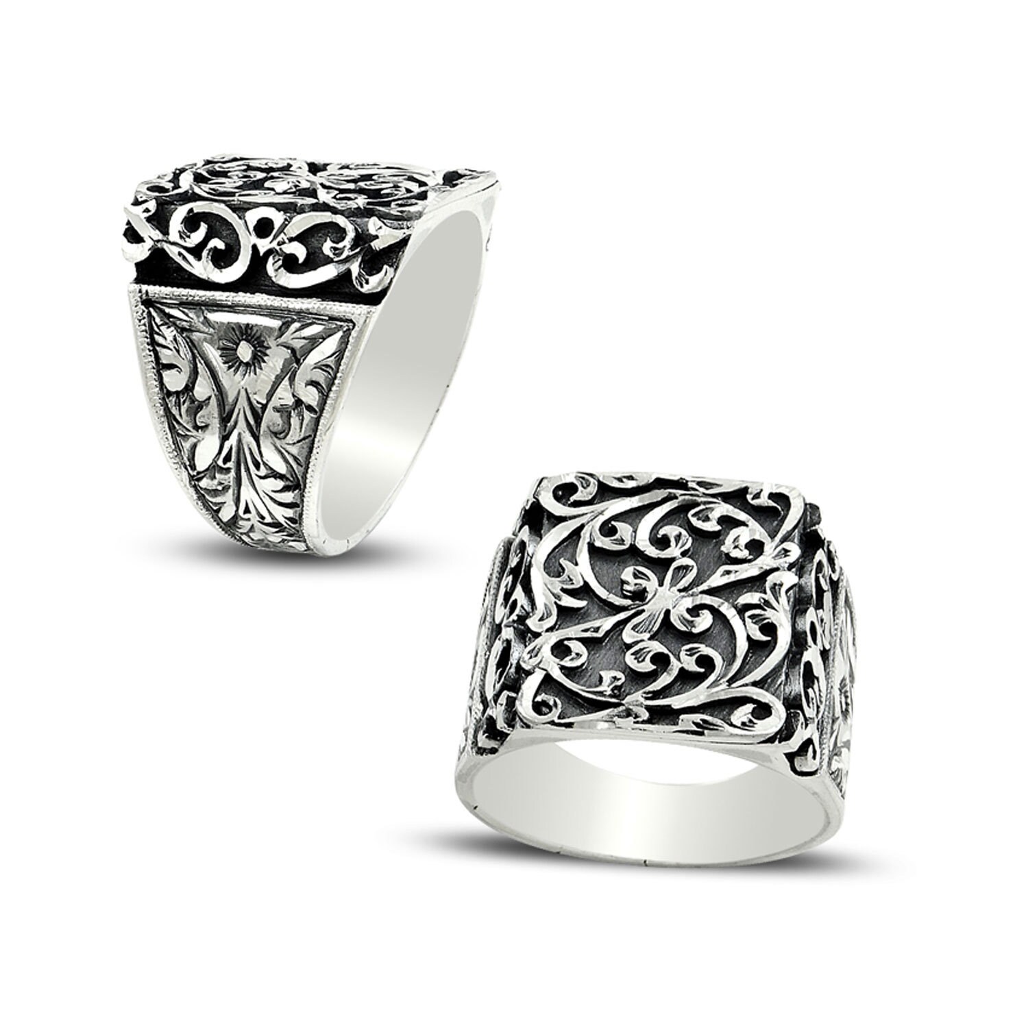 Sterling Silver Mens Ring 925 Silver Gift Ring Gift for Men | Etsy