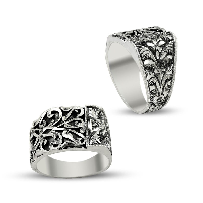 Sterling Silver Mens Ring 925 Silver Gift Ring Gift for Men - Etsy