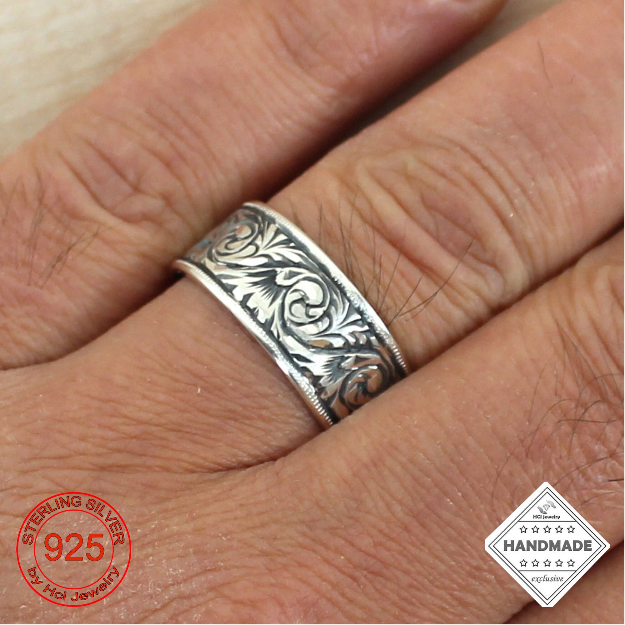 boho wedding band