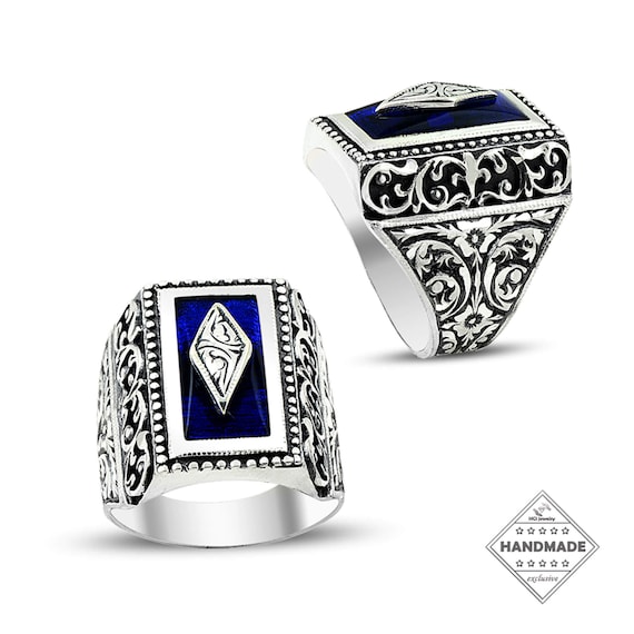 Unique Mens Ring Hand Engraved Best Rings Design for Men Etsy