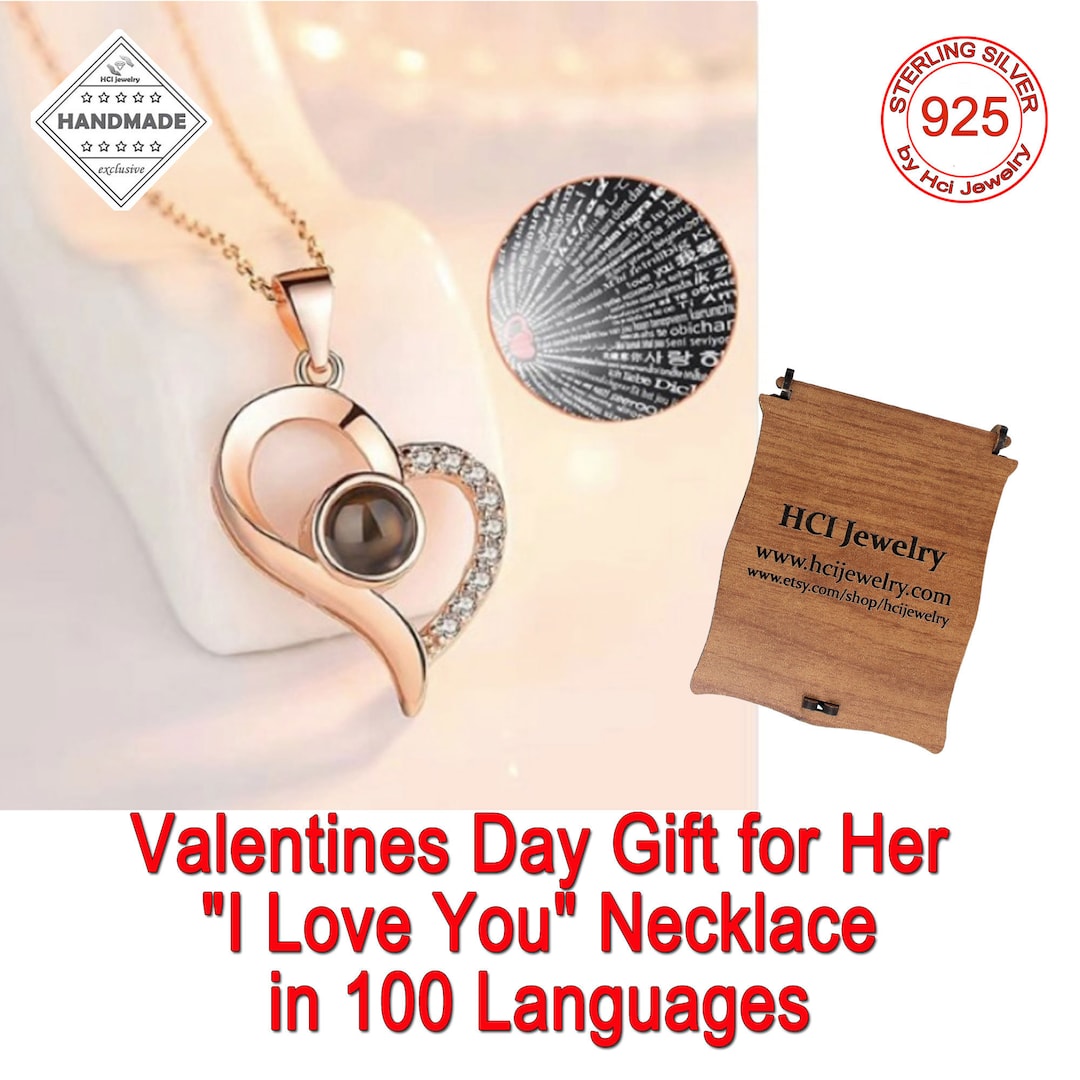 Dropship 4Pcs Couple Necklace Bracelets Matching Set For Women Men  Stainless Steel Couples Rope Pendant Heart I Love You CZ Promise Rings  Necklace His Hers Bracelet Lovers Valentine Gift to Sell Online