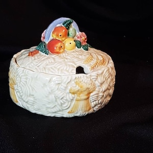Clarice Cliff Conserve Topf/Zuckerdose