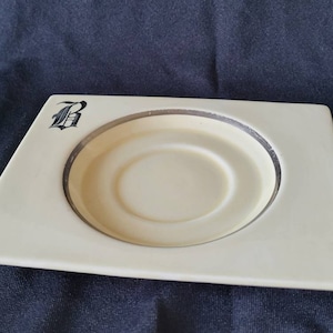 Clarice Cliff Biarritz Art Deco Saucers