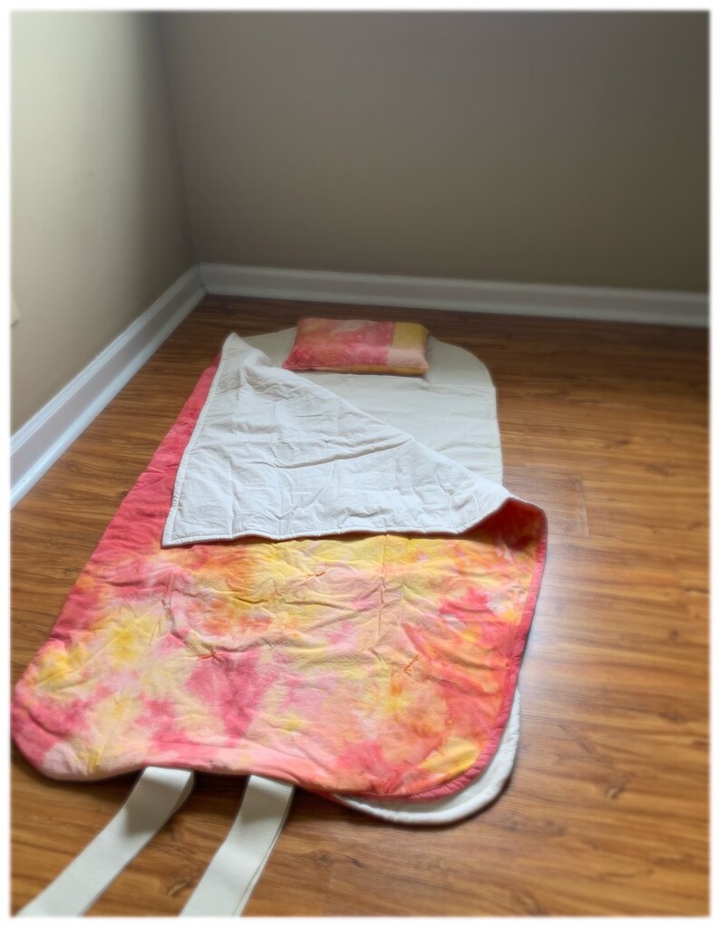Custom Hand Dyed Nap Mat Sleeping Bag Kid S Daycare Etsy