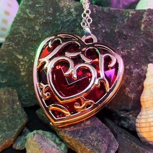 Legend of Zelda necklace, Heart Container Necklace