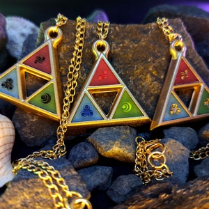 Legend of Zelda triforce, Legend of Zelda necklace, Breath of the Wild, Legend of Zelda cosplay, Triforce necklace, Legend of Zelda gift