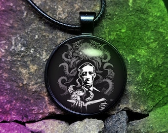 H. P. Lovecraft necklace, Cthulhu Necklace, HP Lovecraft, Call of Cthulhu, Cthulhu Idol, Lovecraft jewelry, Cthulhu Mythos