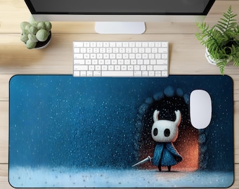 Hollow Knight Mouse Pad - Hollow Knight desk mat - Large game mouse pad - Desk mat gaming - Desk mat aesthetic - Hollow Knight fanart