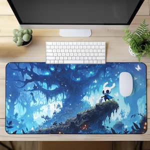 Hollow Knight Mouse Pad - Hollow Knight desk mat - Large game mouse pad - Desk mat gaming - Desk mat aesthetic - Hollow Knight fanart
