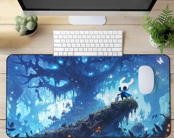 Hollow Knight Mouse Pad - Hollow Knight desk mat - Large game mouse pad - Desk mat gaming - Desk mat aesthetic - Hollow Knight fanart