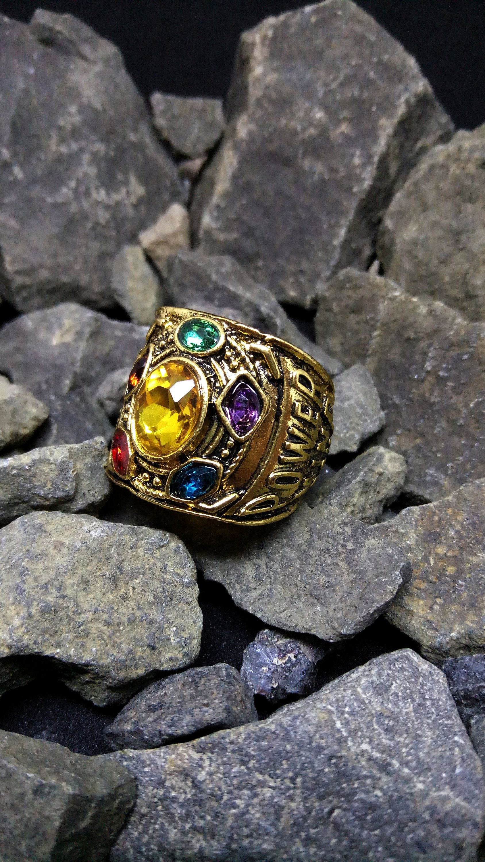 Avengers Infinity War Endgame Infinity Stone Power Thanos Ring | Etsy