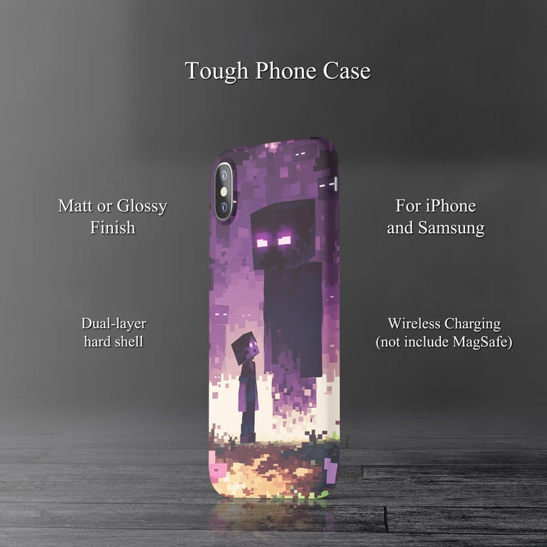 Java Edition Minecraft Case Cover Minecraft Enderman Art, Minecraft Artwork, Minecraft Mobile Case, Gamer ...