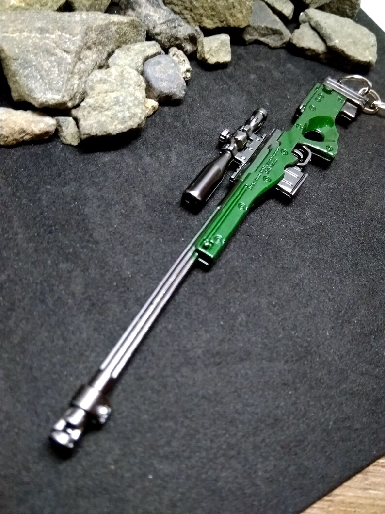 AWM / AWP Sniper Rifle Weapon Machine Gun Keychain Keyring Etsy