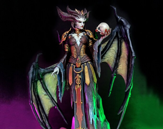 Diablo 4 Lilith 6inch Statue Fan Art Etsy