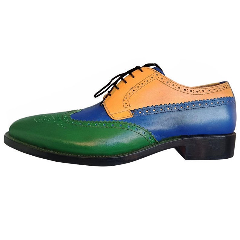 Johny Weber Handmade Tri Colored Oxford Shoes