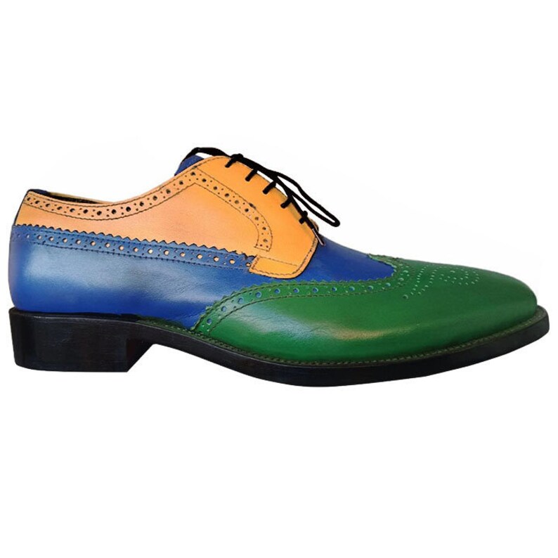 Johny Weber Handmade Tri Colored Oxford Shoes