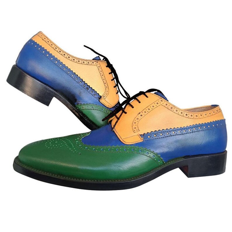 Johny Weber Handmade Tri Colored Oxford Shoes