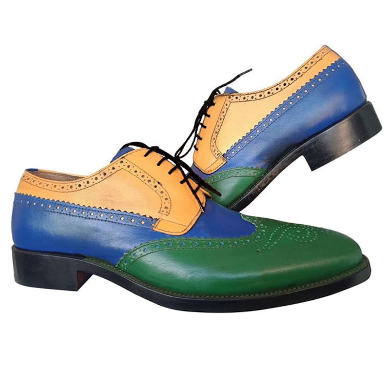 Johny Weber Handmade Tri Colored Oxford Shoes