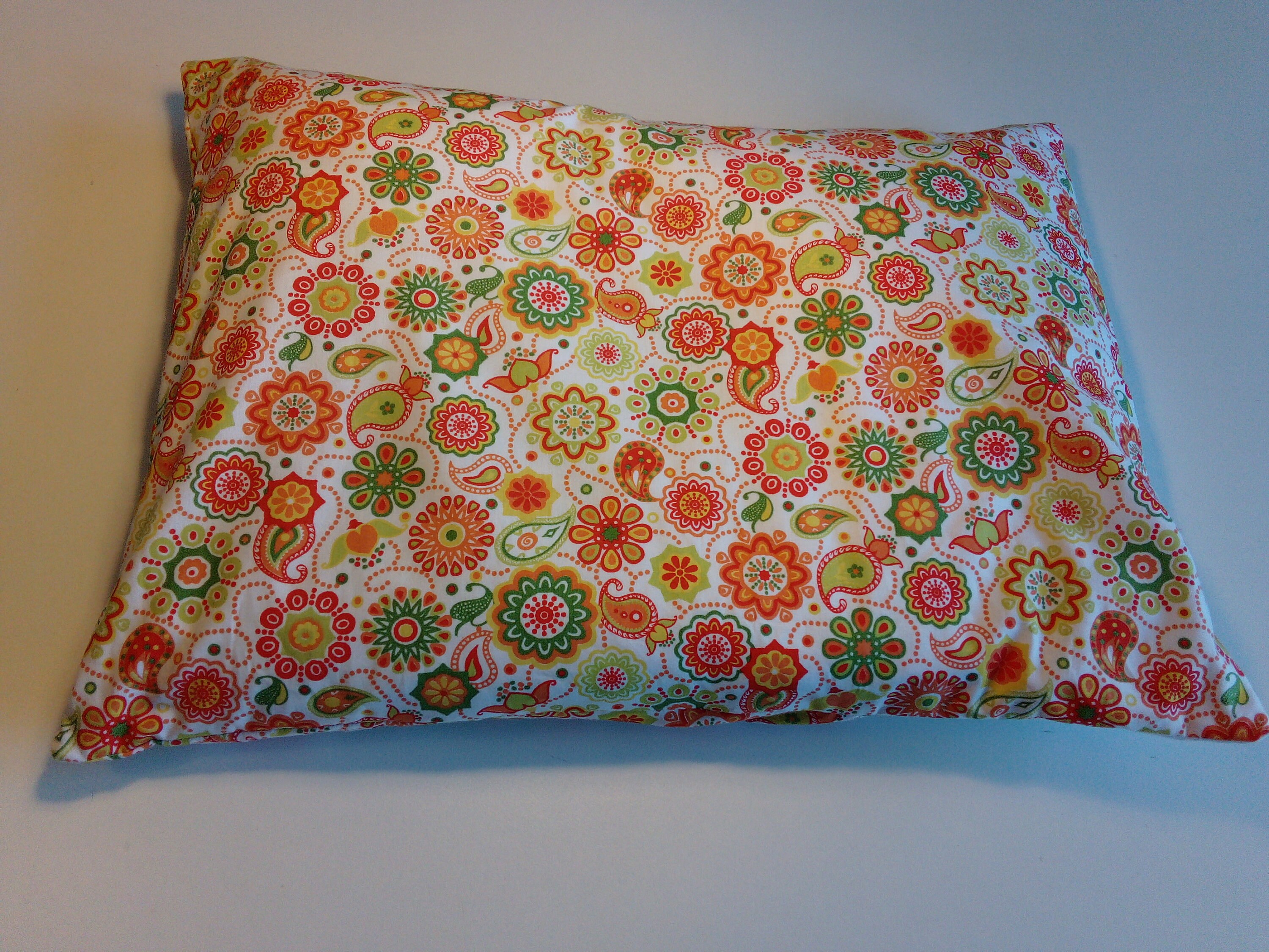 Oreiller Cervical Balles d'épeautre Lavande Bio, Déhoussable avec Taie