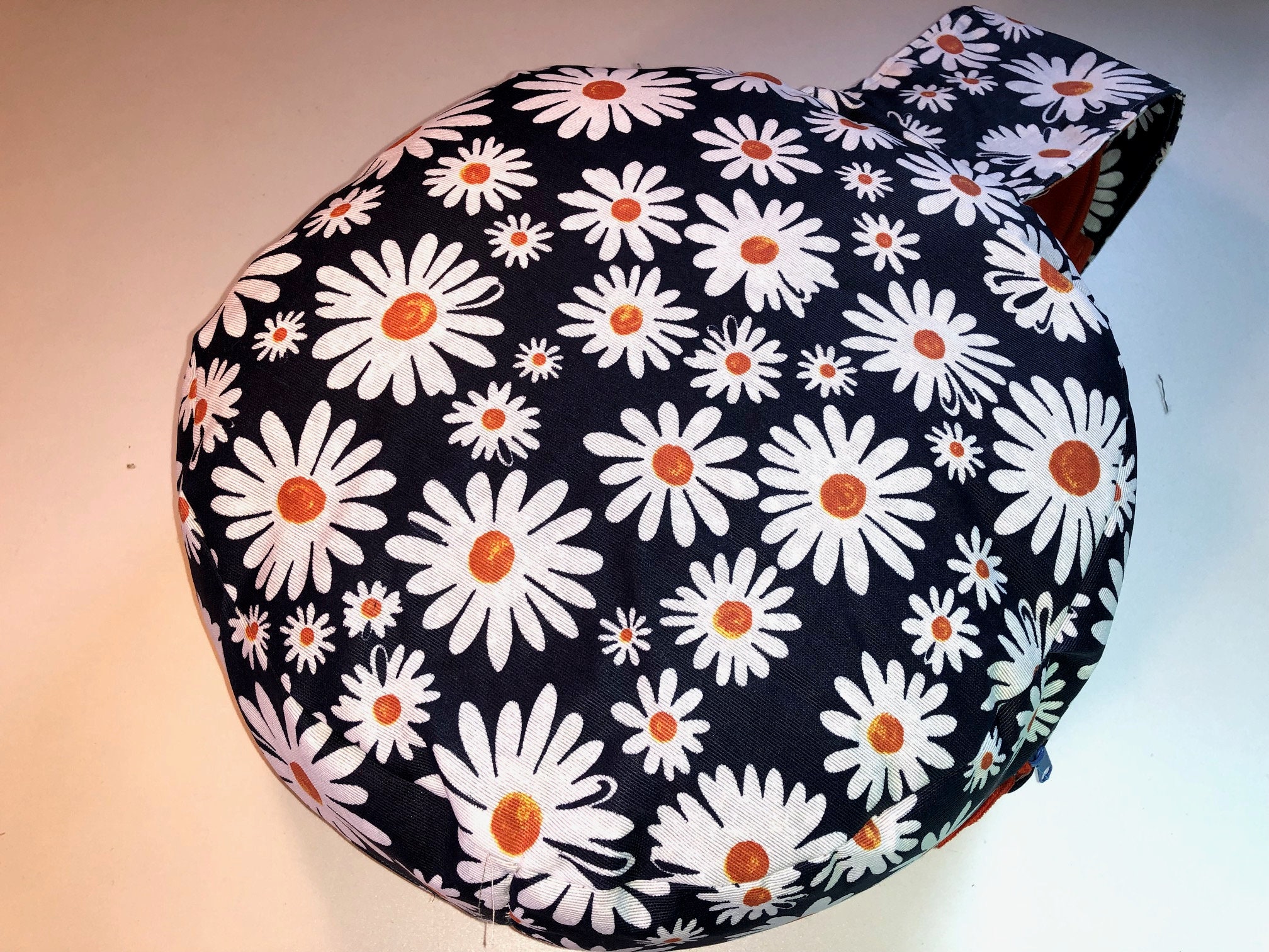 Zafu, Coussin de Méditation en Tissu Enduit, Création Artisanale