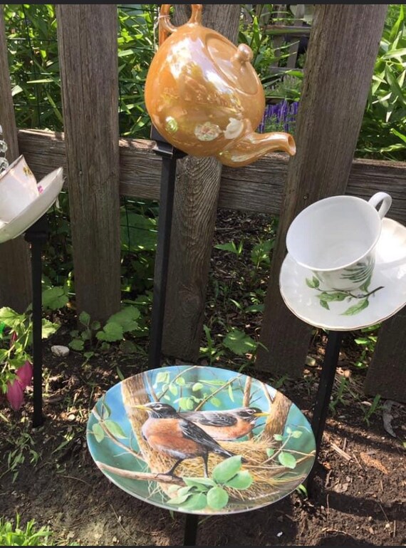 Teapot Garden Waterfall Etsy