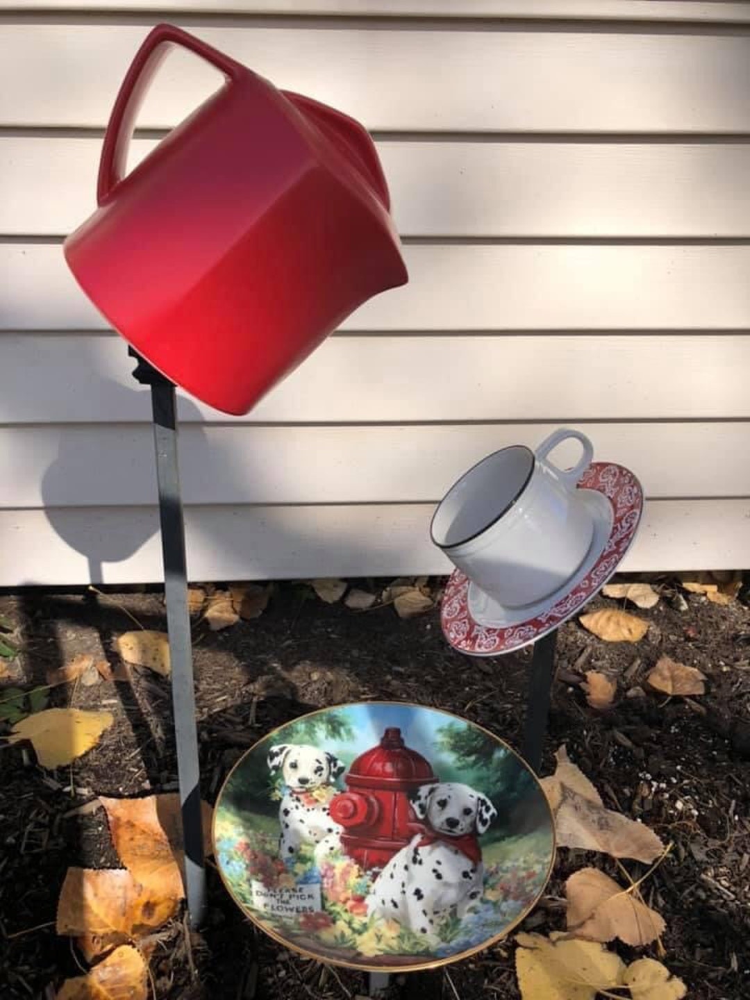 Teapot Garden Waterfall Etsy