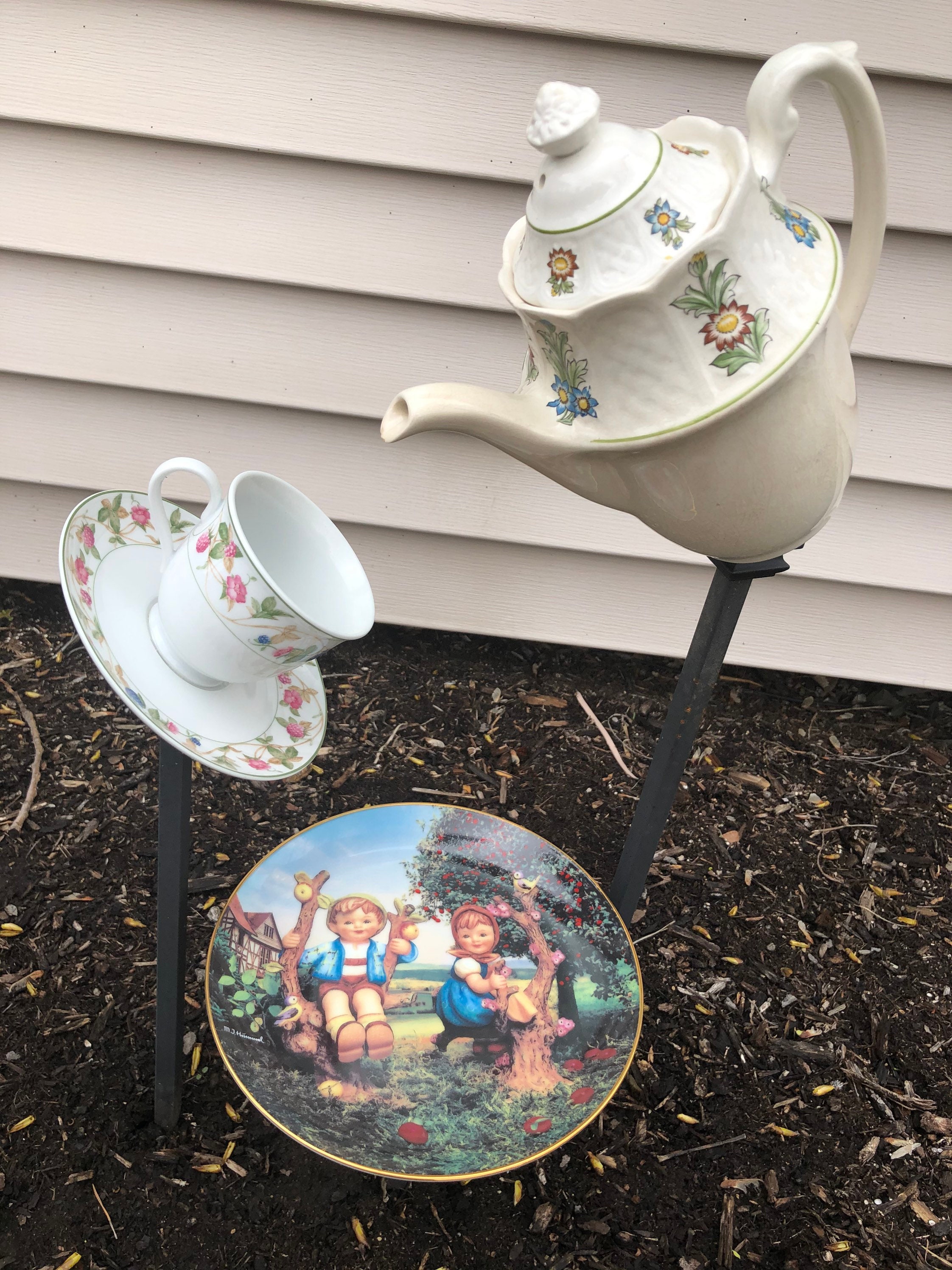 Teapot Garden Waterfall Etsy Canada
