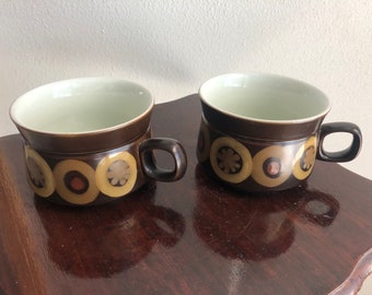 Set of 2 Denby England Arabesque Mugs