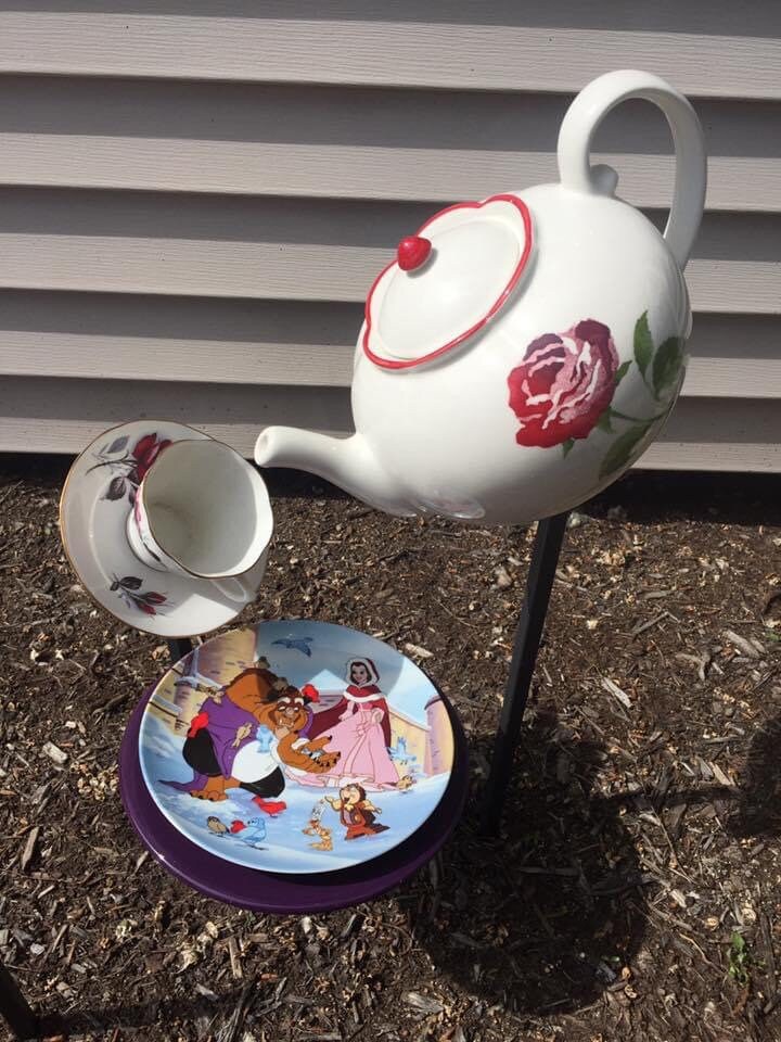 Teapot Garden Waterfall Etsy