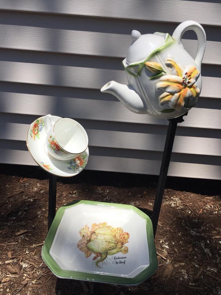 Teapot Garden Waterfall Etsy