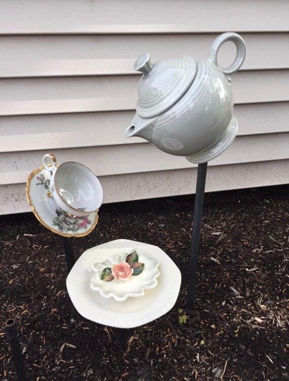 Teapot Garden Waterfall Etsy