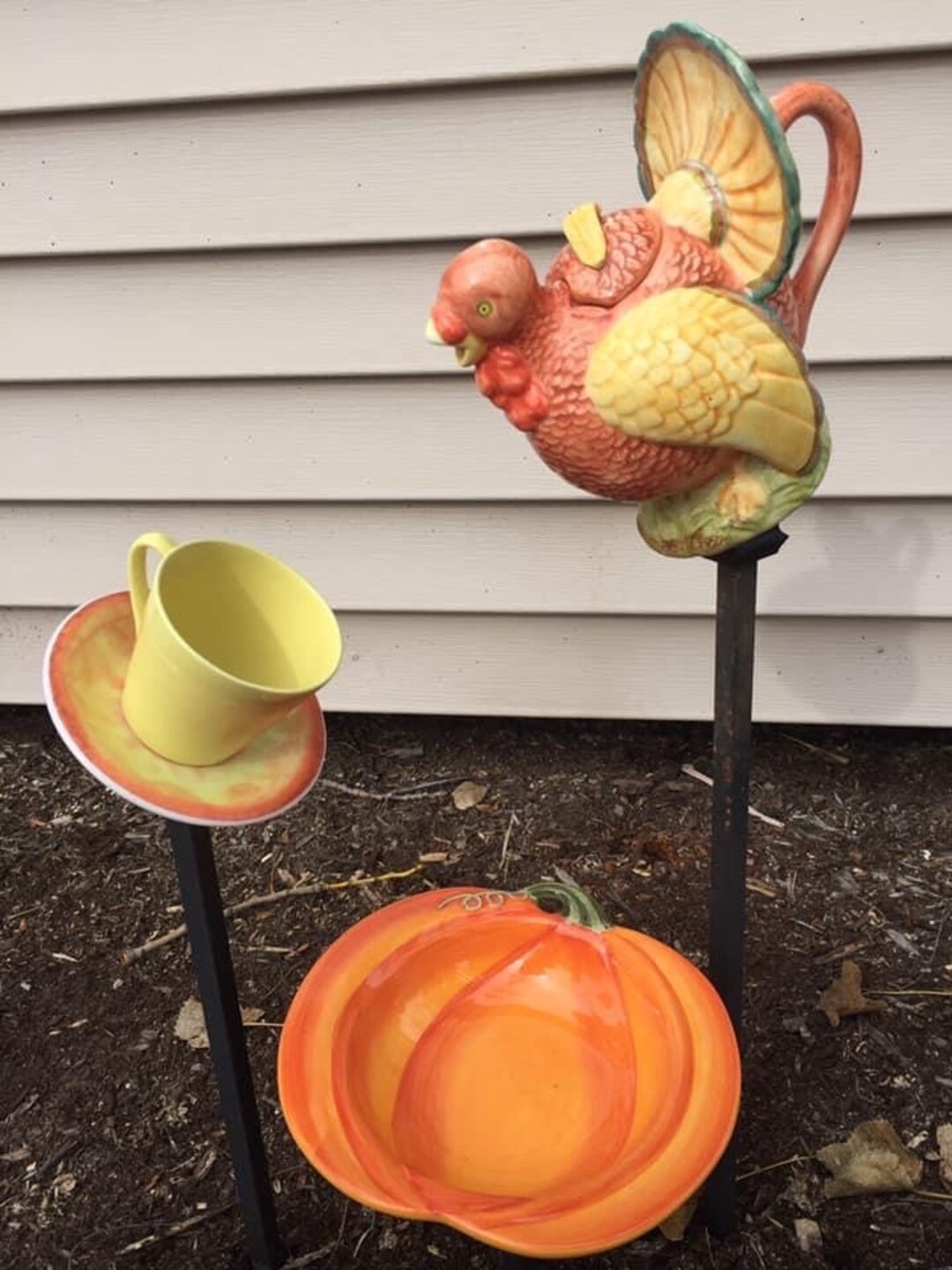 Teapot Garden Waterfall Etsy