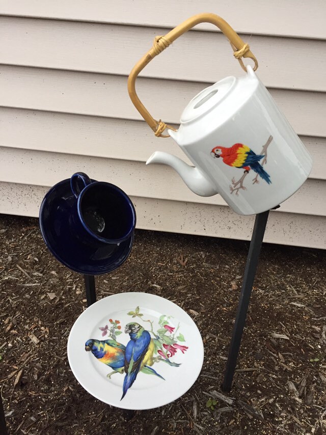 Teapot Garden Waterfall Etsy