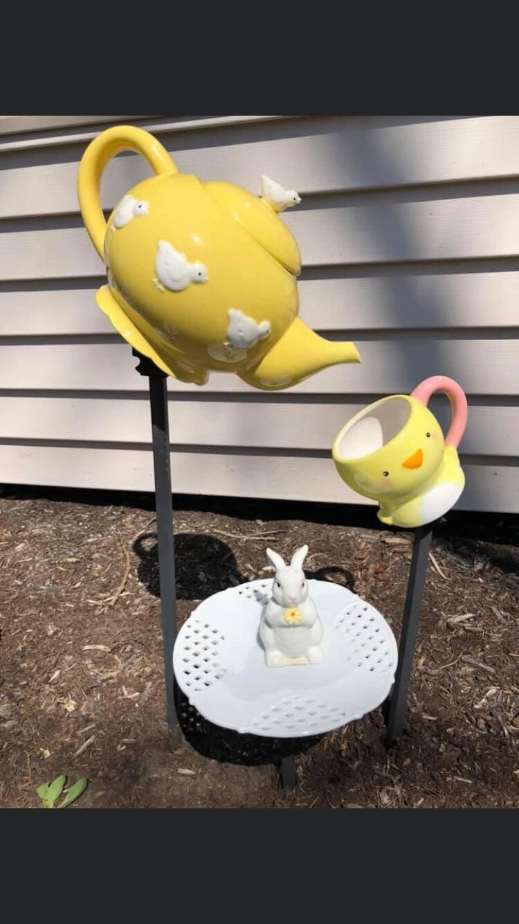 Teapot Garden Waterfall Etsy Canada