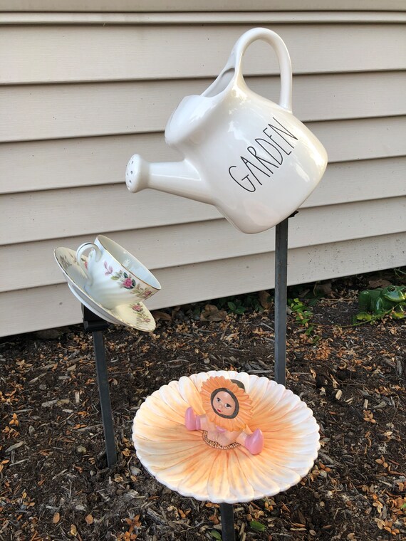 Teapot Garden Waterfall Etsy