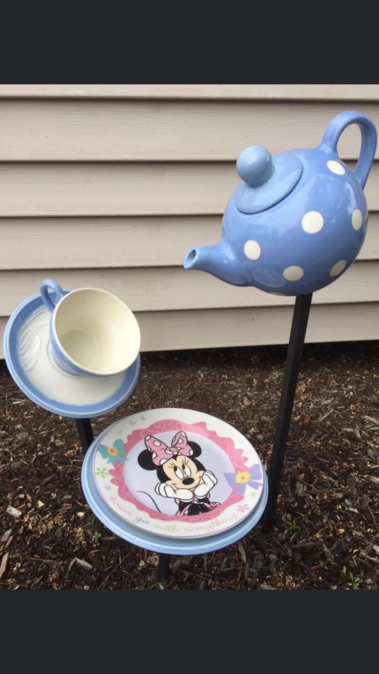 Teapot Garden Waterfall Etsy