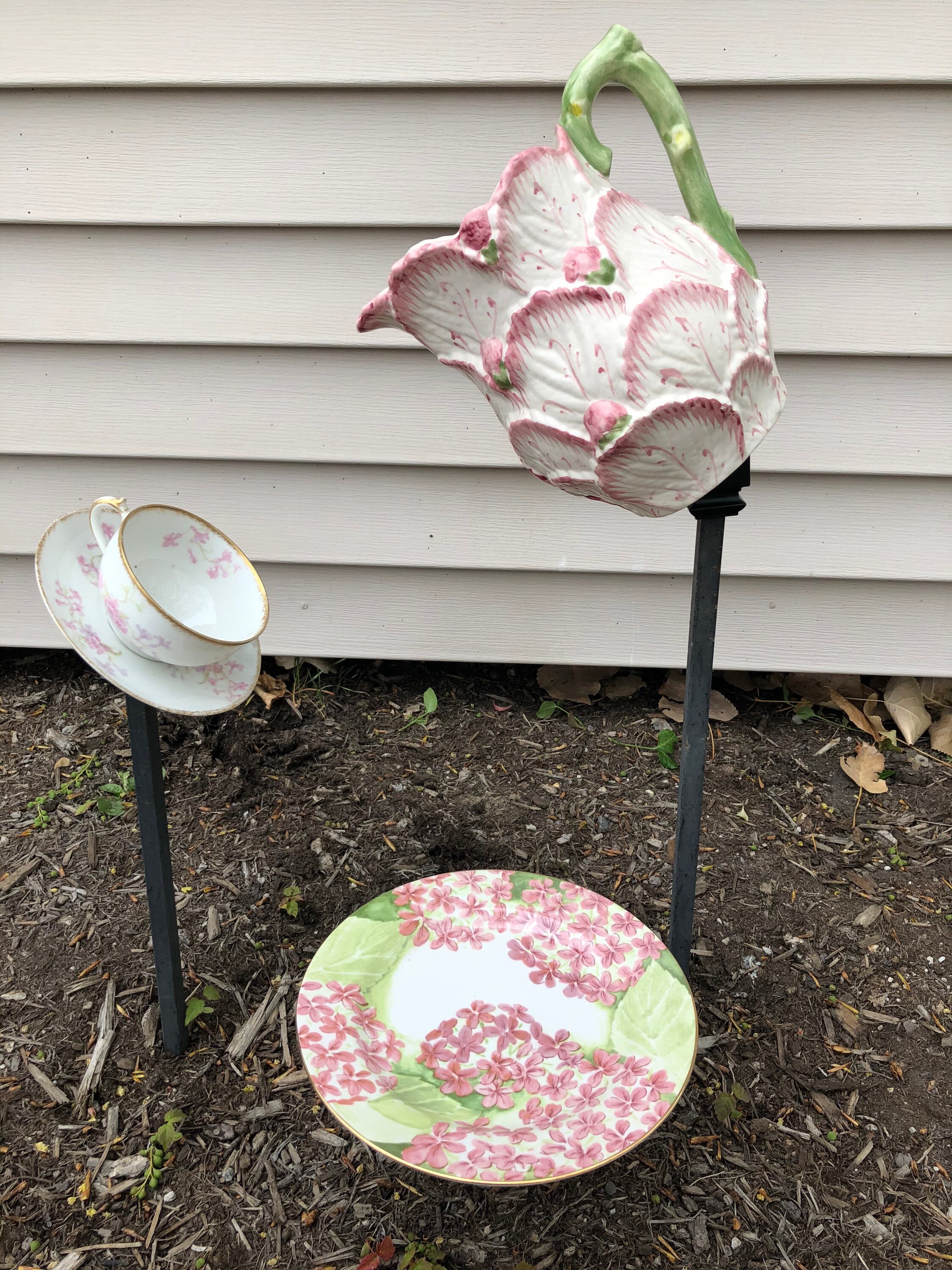 Teapot Garden Waterfall Etsy