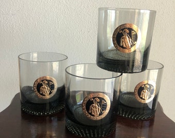 Old Grand Dad Bourbon Whiskey 8 ounce Glasses - Set of 4