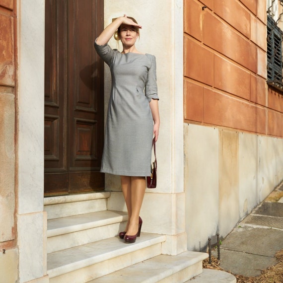 1950s shift dress