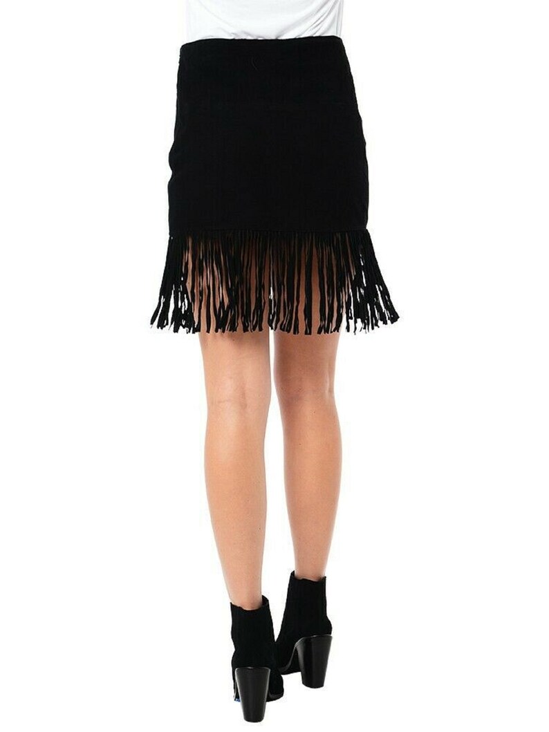 NOORA New Ladies Black Leather Skirt Celebrity Runway Genuine | Etsy