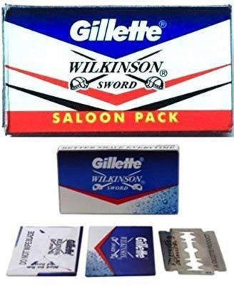200 pc Gillette Wilkinson Sword razor Blades double edge Etsy