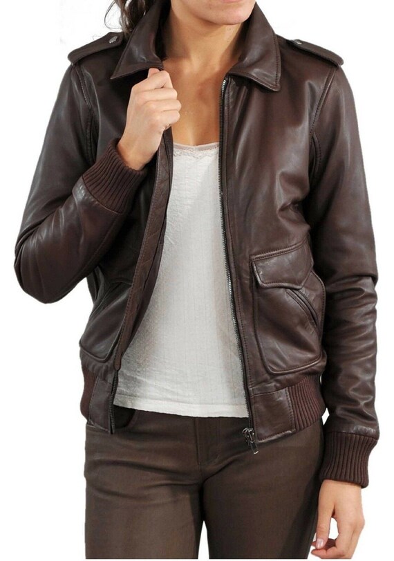 NOORA New Womens Leather Jacket Camel Brown Leather Jacket Etsy